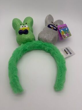 Peeps X Hello Kitty & Friends Plush Easter Headband Keroppi Badtz-mura Green New